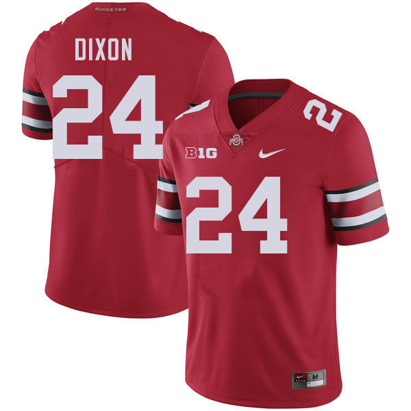 #24 Sam Dixon Ohio State Buckeyes Jersey College Football Uniforms-Red